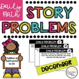 DECEMBER Daily Math Story Problem/Word Problem (Add & Subtract within 100)