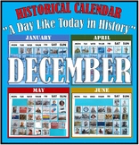 DECEMBER: HISTORICAL CALENDAR "A Day Like Today in History"