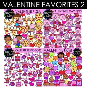 Preview of Valentine Clipart Favorites 2 Bundle (formerly December VIP 2021)