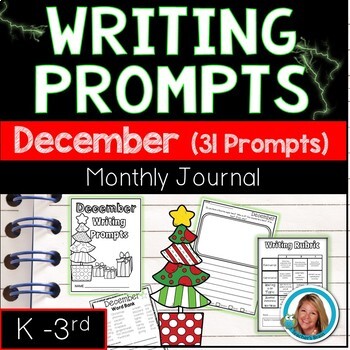 Preview of December Writing Prompts Kindergarten | First Grade | Second Grade | Third Grade