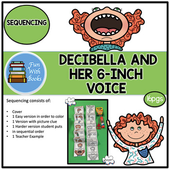 Preview of DECIBELLA AND HER 6-INCH VOICE SEQUENCING BOOK CRAFT