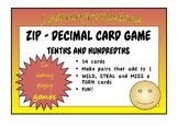 DECIMAL CARD GAME - Zip - Learning to distinguish between 