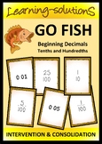 DECIMALS - Tenths and Hundredths Game - GO FISH
