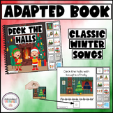 DECK THE HALLS Adapted Book -  Winter CHRISTMAS CAROL Velc