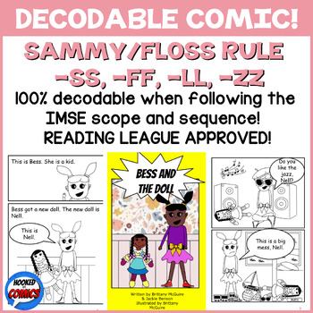 Preview of DECODABLE READER (-ss,-ff,-ll, -zz) aka Sammy Rule- Bess and the Doll - SOR, OG