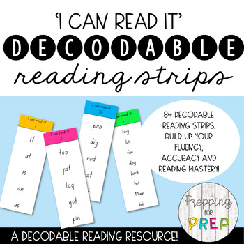 Preview of DECODABLE READING STRIPS (SYNTHETIC PHONICS)