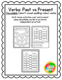 DECODABLE Verbs: Past & Present (short vowel spelling rule verbs)