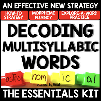 Preview of DECODE MULTISYLLABIC WORDS SOR SCIENCE OF READING INTERVENTION ESSENTIALS BUNDLE