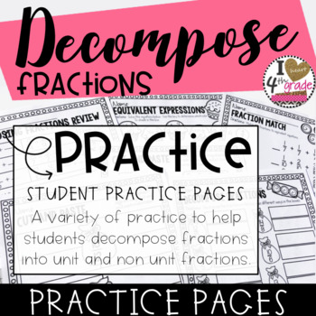 decompose fractions 4th grade