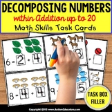 DECOMPOSING NUMBERS Task Cards TASK BOX FILLER - Special E