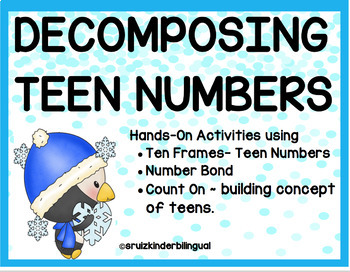 Preview of DECOMPOSING TEEN NUMBERS