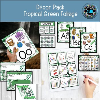 Preview of DECOR PACK -GREEN LEAF DESIGN 