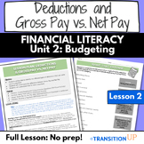 DEDUCTIONS & GROSS PAY vs NET PAY: Financial Literacy-Work