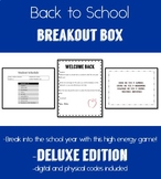 DELUXE Back to School Breakout Box/Escape Room