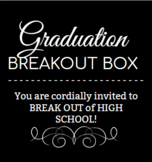 DELUXE Graduation Breakout Box/Escape Room! Physical Box &