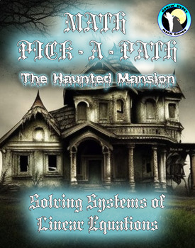 Preview of DEMO Solving Linear Equations Math Pick - A - Path: Haunted Mansion