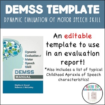 Preview of DEMSS Report Template for Evaluation Report