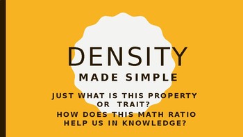 Preview of DENSITY: MADE SIMPLE