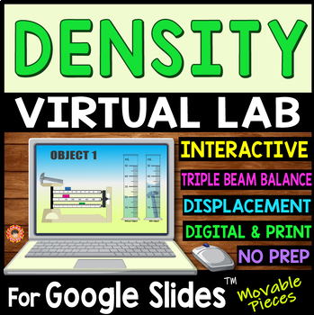 Preview of DENSITY VIRTUAL LAB for Google Slides ~DIGITAL~ Chemistry/Physical Science