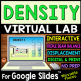DENSITY VIRTUAL LAB for Google Slides ~DIGITAL~ Chemistry/