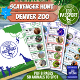 DENVER ZOO Game Passport Game - SCAVENGER HUNT - ZOO DIPLOMA