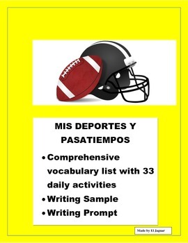 Preview of DEPORTES-Sports & Daily Activities in Spanish -Me gusta-Distance Learning