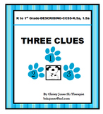 DESCRIBING ACTIVITY-K-1st Grade - THREE CLUES