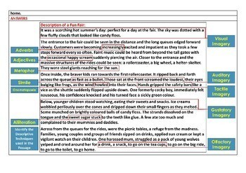 descriptive writing 12 worksheets and task cards by john dsouza