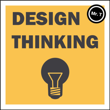 Preview of Design Thinking Process - Planning Sheets + Task Cards