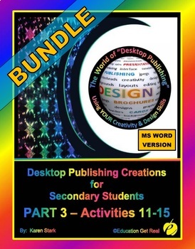 Preview of DESKTOP PUBLISHING - Part 3 Activities: "Introduction to Design Principles"