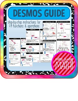 Preview of DESMOS guide for Algebra & Geometry