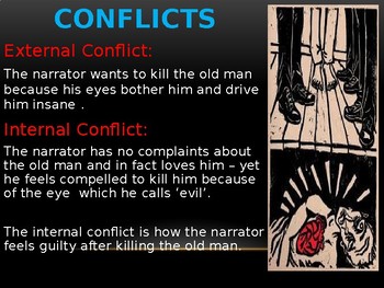 what is the conflict of the tell tale heart