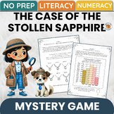 DETECTIVE MYSTERY GAME Math Reading Riddles Logic Puzzles Escape Room