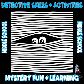 Preview of MYSTERY UNIT ACTIVITIES - Detective Skills and Critical Thinking Mystery Games