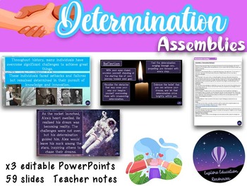 Preview of x3 Determination Assemblies: PowerPoints with Teacher Notes