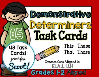 Preview of Demonstrative Pronouns Task Cards