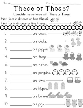 determiners demonstratives worksheets distance learning by