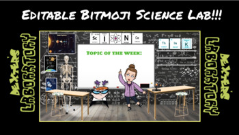 Preview of DEXTERS SCIENCE LAB BITMOJI CLASSROOM VIRTUAL LEARNING