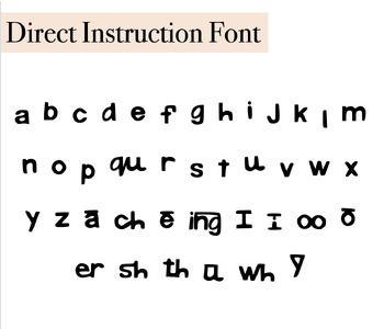 Preview of DI Font - Reading Mastery