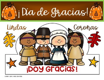 Preview of DIA DE ACCION DE GRACIAS 26 CORONAS / 26 SOMBREROS THANKSGIVING 26 HATS SPANISH