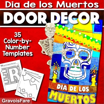 Preview of DIA DE LOS MUERTOS Door Decor Activity: DAY OF THE DEAD Bulletin Board Project