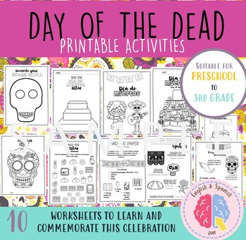 Preview of DIA DE MUERTOS/ DAY OF THE DEAD Printable Activities for Preschool