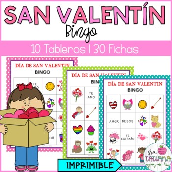 Preview of Día de San Valentín | Bingo | St. Valentine's Day Bingo in Spanish