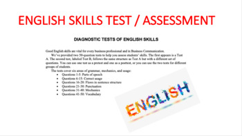 Preview of DIAGNOSTIC TESTS OF ENGLISH SKILLS