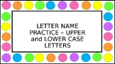 DIBELS 8 Letter Name Practice Upper and Lower Case