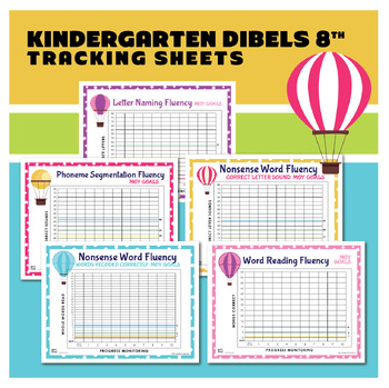 Preview of DIBELS 8 Data Progress Monitoring Student Tracking Sheets: Kindergarten Trackers