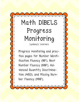 Preview of DIBELS Math Progress Monitoring Pages