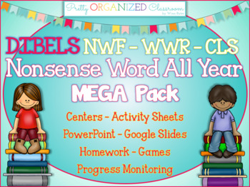 Preview of DIBELS Practice RTI Mega Pack CLS NWF WWR with Progress Monitoring - 1000+ pgs!