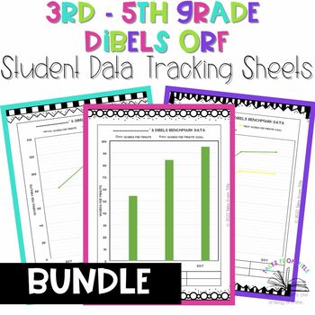 Preview of DIBELS ORF Student Data Tracking Sheets: 3rd - 5th Printable Only Option