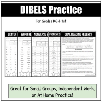 Preview of DIBELS Practice | For Grades KG & 1st